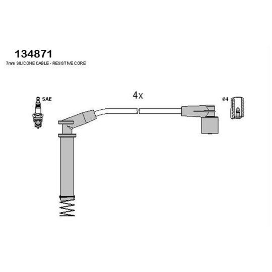 134871 - Ignition Cable Kit 