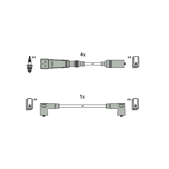 134786 - Tändkabelsats 
