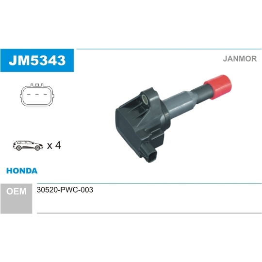 JM5343 - Ignition coil 