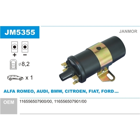 JM5355 - Ignition coil 