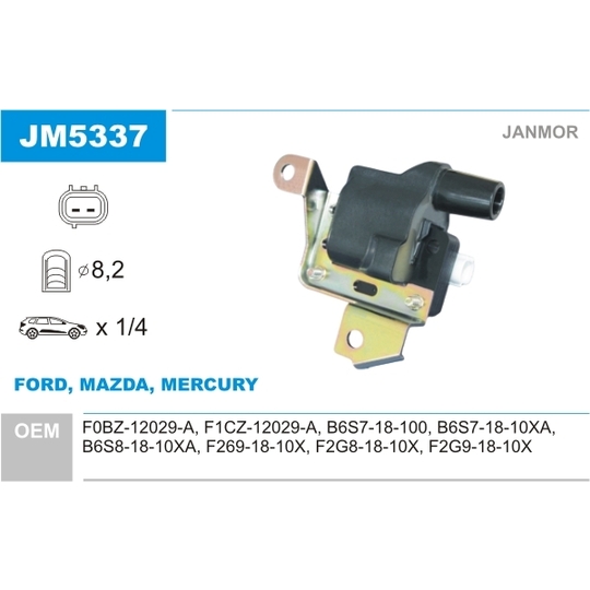 JM5337 - Ignition coil 