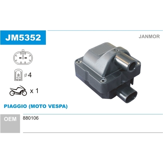 JM5352 - Ignition coil 