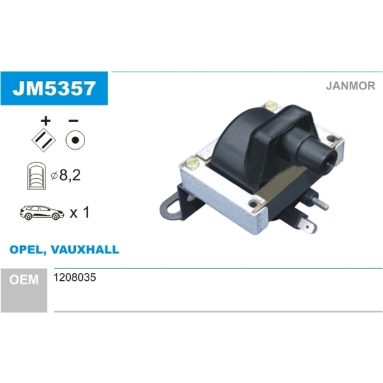JM5357 - Ignition coil 