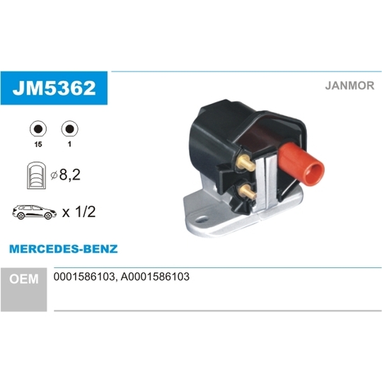 JM5362 - Ignition coil 