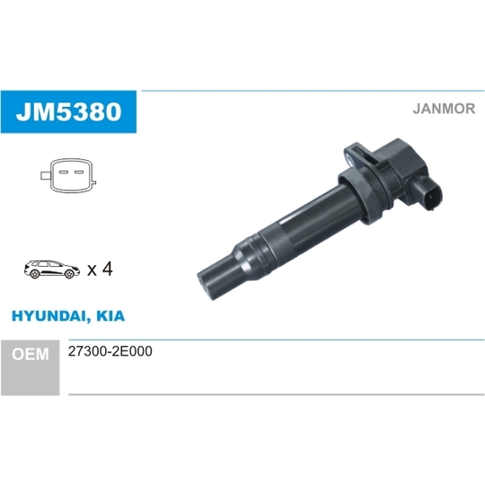 JM5380 - Ignition coil 