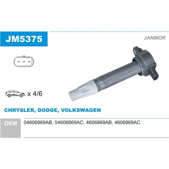 JM5375 - Ignition coil 