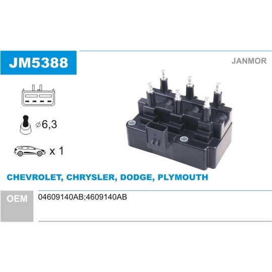 JM5388 - Ignition coil 