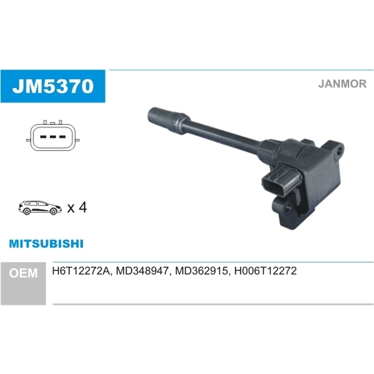 JM5370 - Ignition coil 