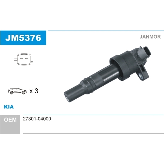 JM5376 - Ignition coil 