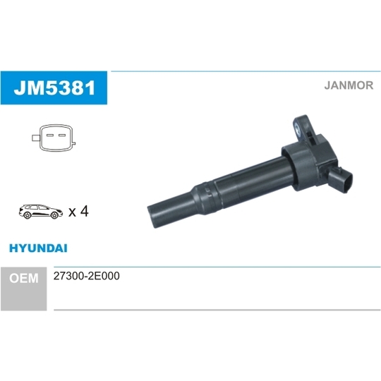 JM5381 - Ignition coil 