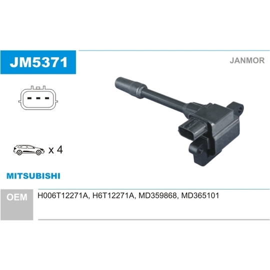 JM5371 - Ignition coil 