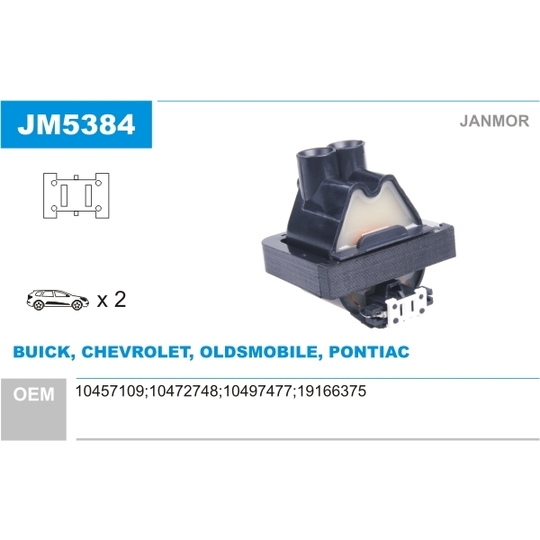 JM5384 - Ignition coil 