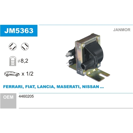 JM5363 - Ignition coil 
