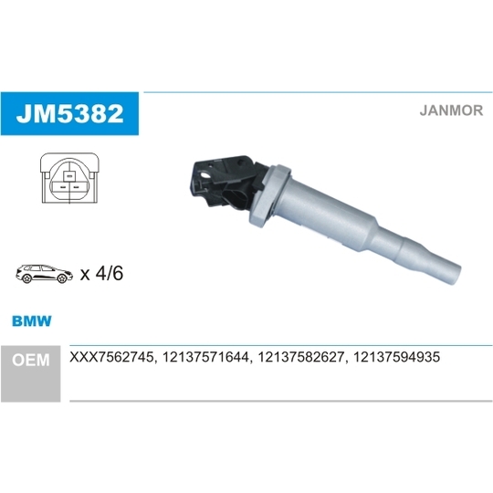 JM5382 - Ignition coil 