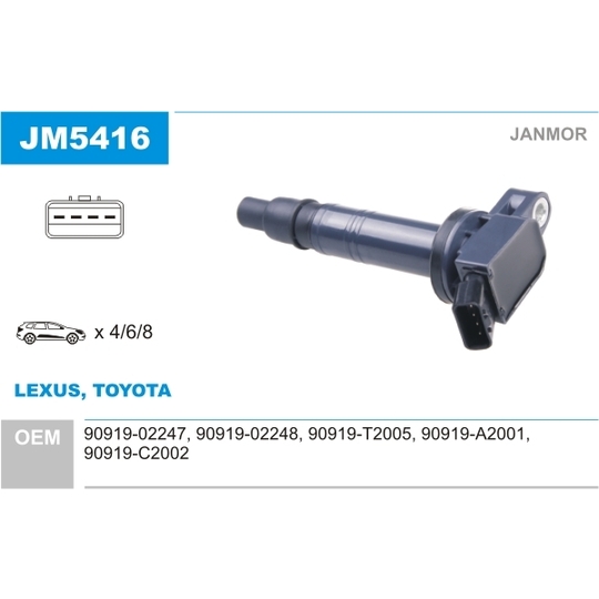 JM5416 - Ignition coil 