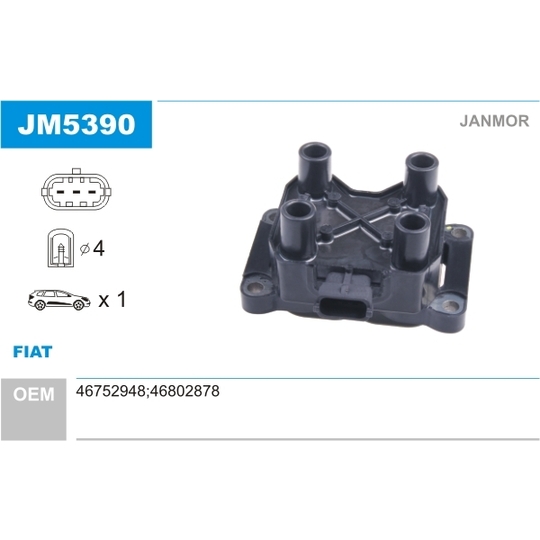 JM5390 - Ignition coil 