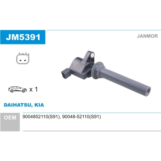 JM5391 - Ignition coil 