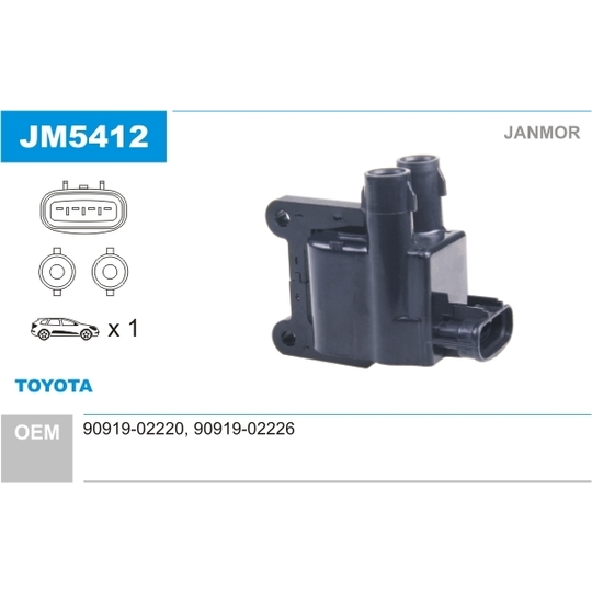 JM5412 - Ignition coil 