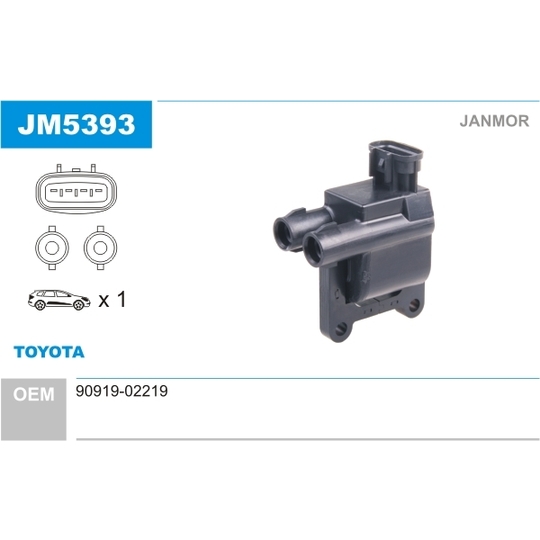 JM5393 - Ignition coil 