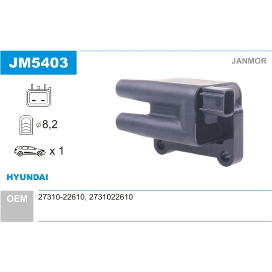 JM5403 - Ignition coil 