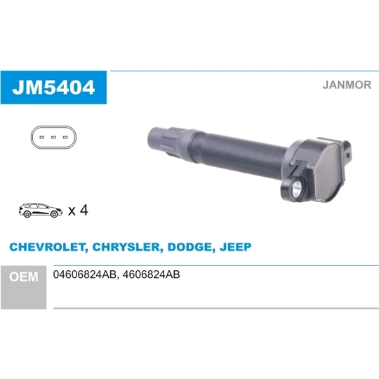 JM5404 - Ignition coil 