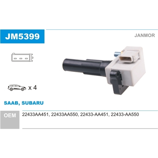 JM5399 - Ignition coil 