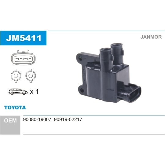 JM5411 - Ignition coil 
