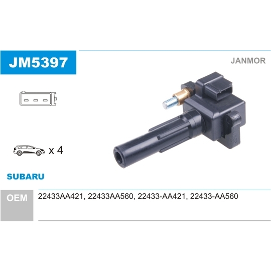 JM5397 - Ignition coil 