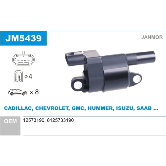 JM5439 - Ignition coil 