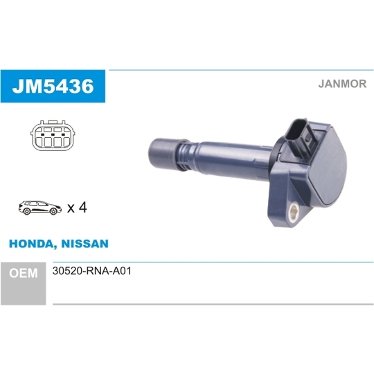 JM5436 - Ignition coil 