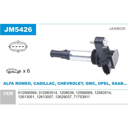 JM5426 - Ignition coil 