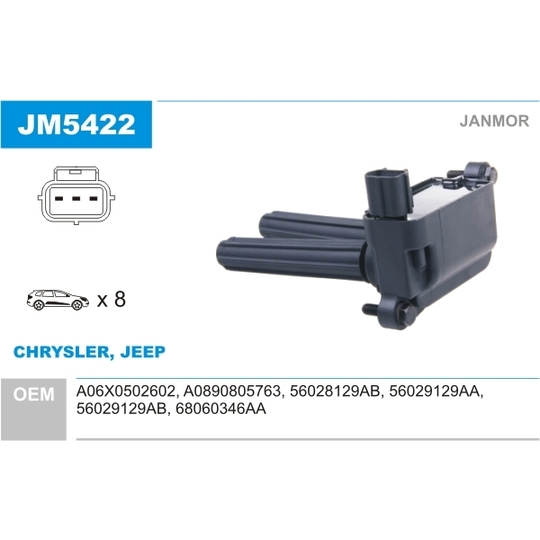 JM5422 - Ignition coil 
