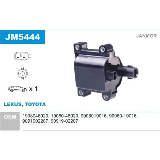 JM5444 - Ignition coil 
