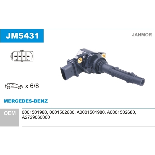 JM5431 - Ignition coil 