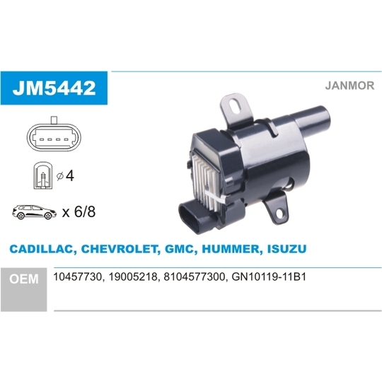 JM5442 - Ignition coil 