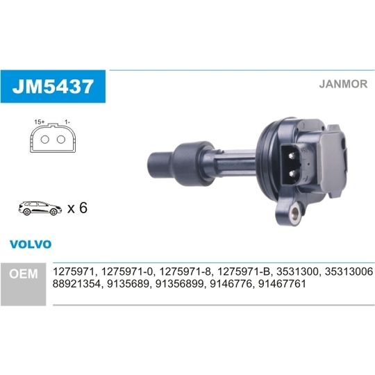 JM5437 - Ignition coil 