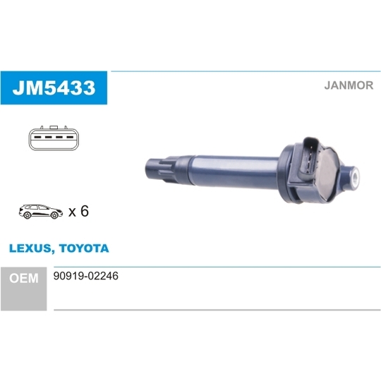 JM5433 - Ignition coil 
