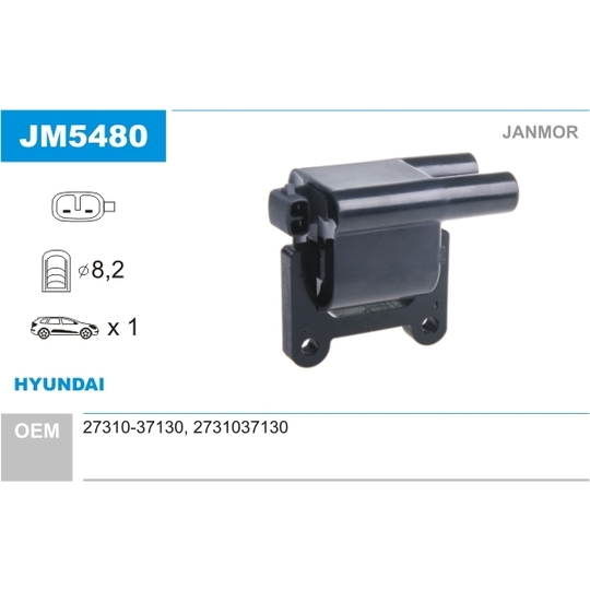 JM5480 - Ignition coil 