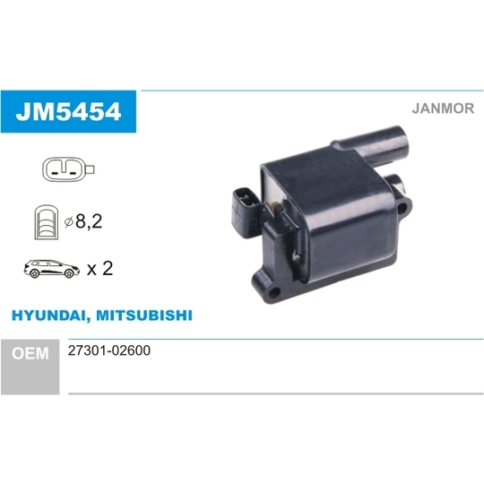 JM5454 - Ignition coil 