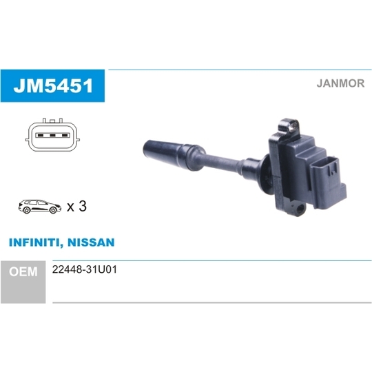JM5451 - Ignition coil 