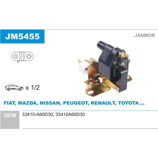 JM5455 - Ignition coil 