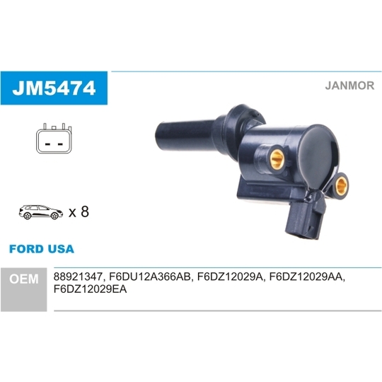 JM5474 - Ignition coil 