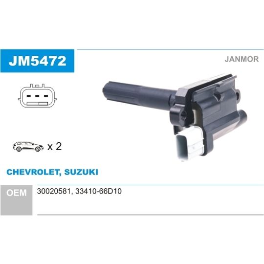 JM5472 - Ignition coil 