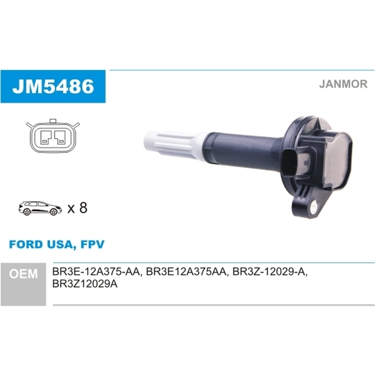 JM5486 - Ignition coil 