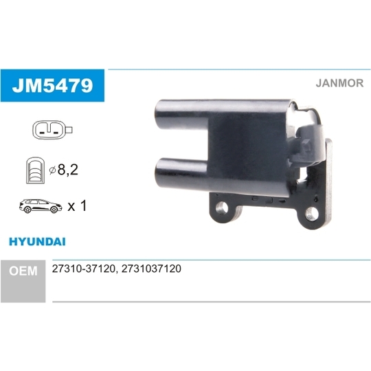 JM5479 - Ignition coil 