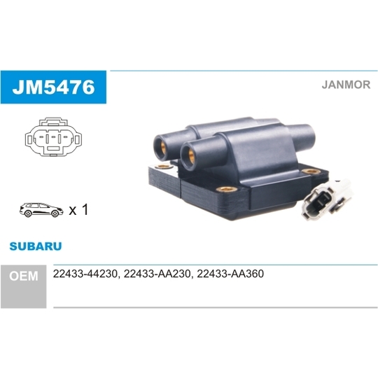 JM5476 - Ignition coil 