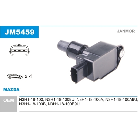 JM5459 - Ignition coil 
