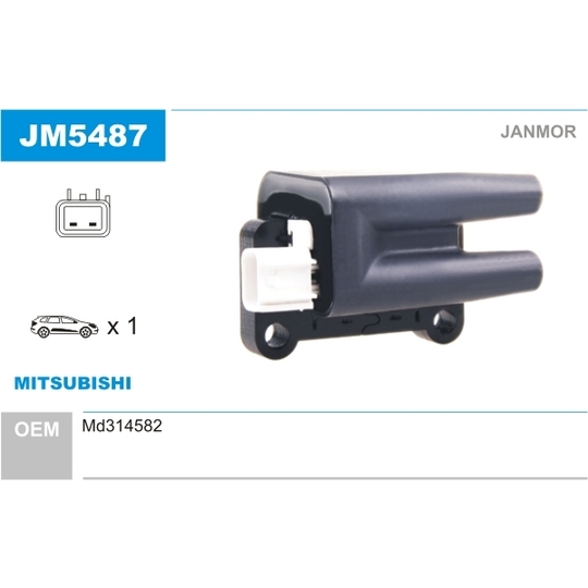 JM5487 - Ignition coil 