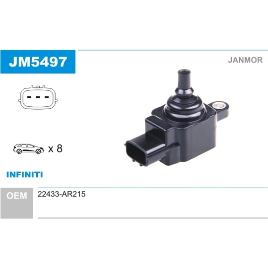 JM5497 - Ignition coil 