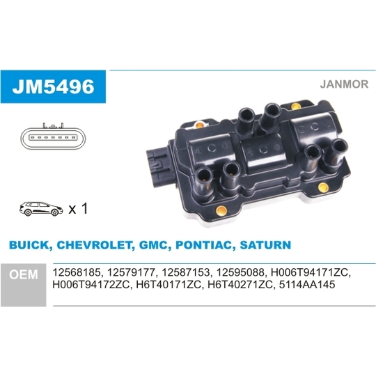 JM5496 - Ignition coil 